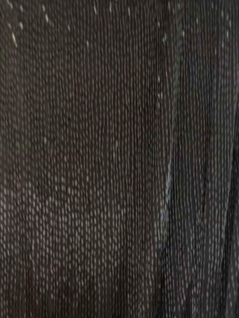 Mac Duggal Black Long SleeveBeaded Fringe Evening GownStyle - Picture 4 of 8
